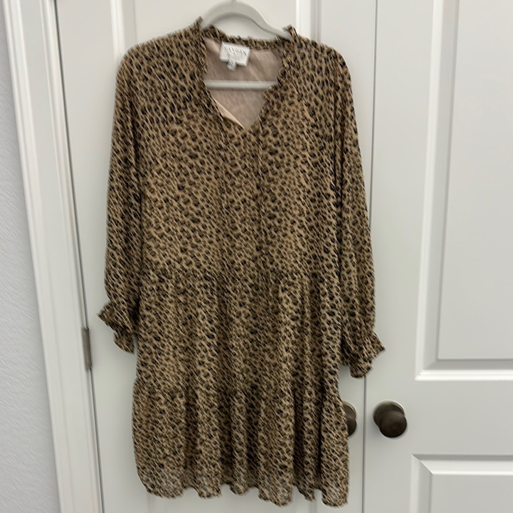 Hayden Tan and Black Animal Print Dress